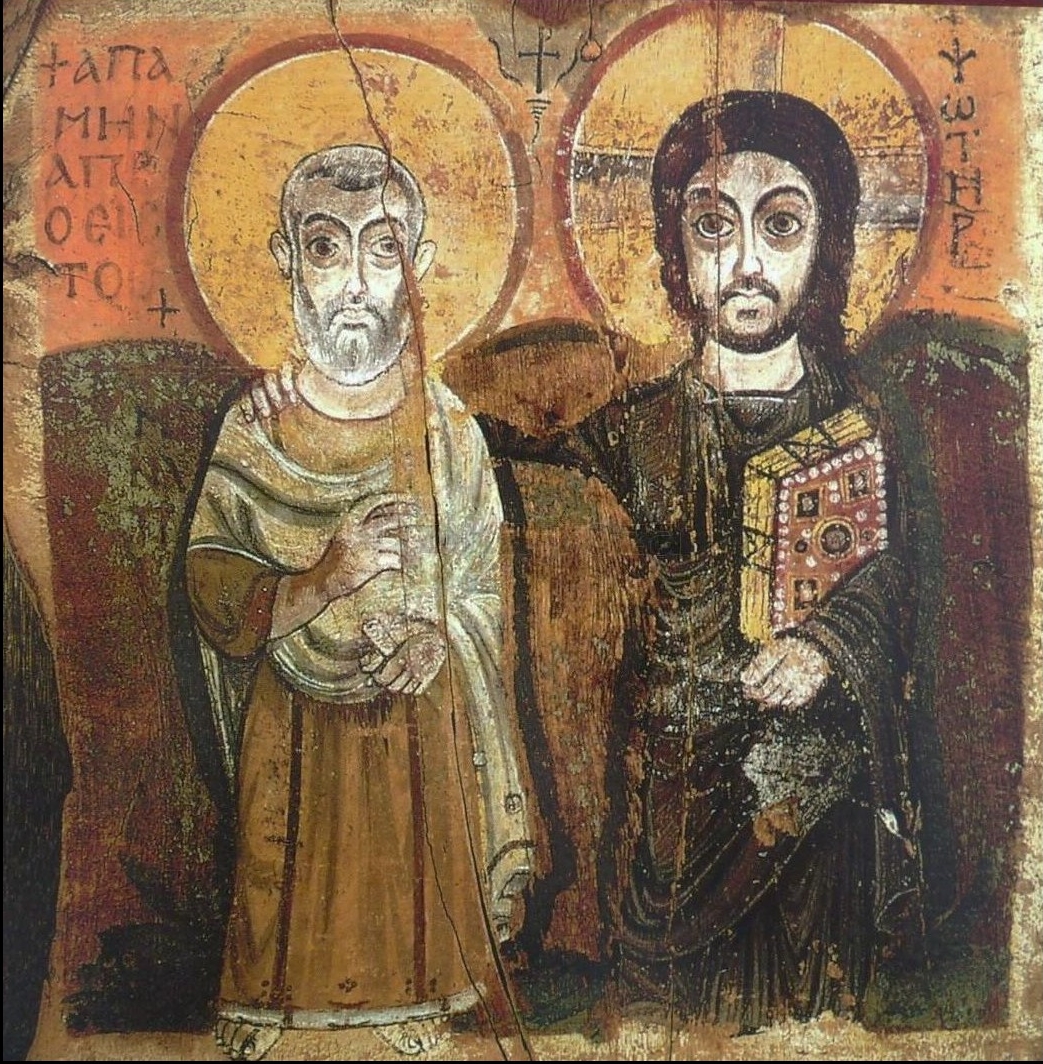 Jeesus pitää kättä ihmisen olkapäällä ystävyyden merkiksi